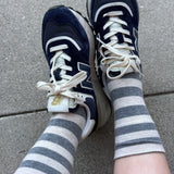 socks - wally - grey stripe
