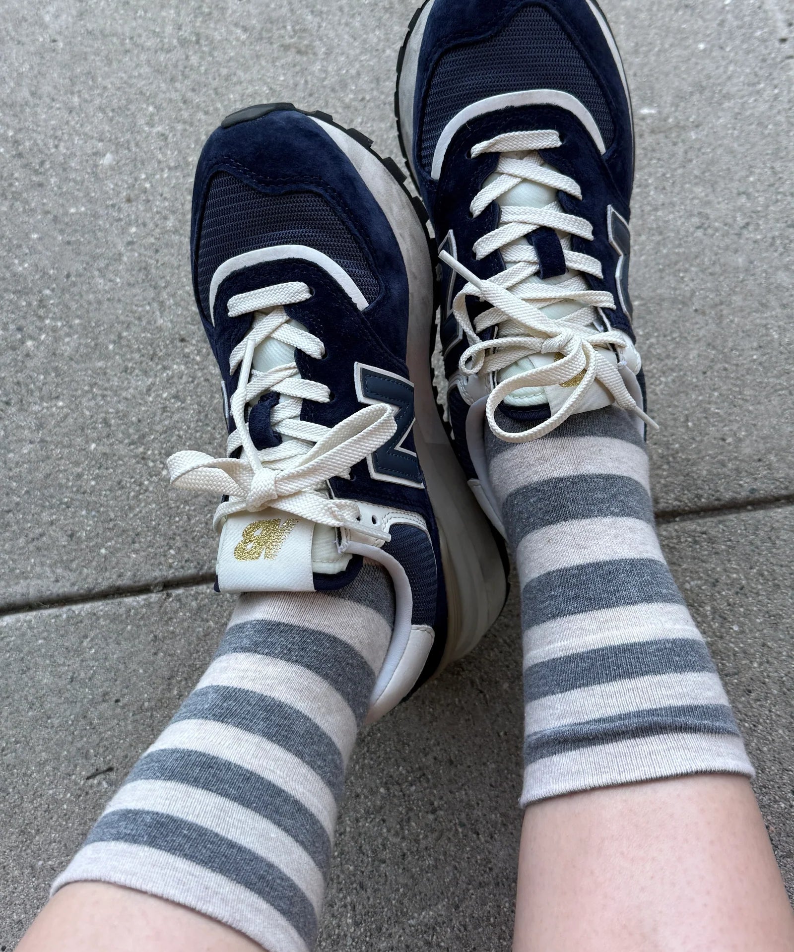 socks - wally - grey stripe