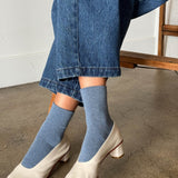 socks - sneaker - denim