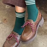 socks - girlfriend - hunter green