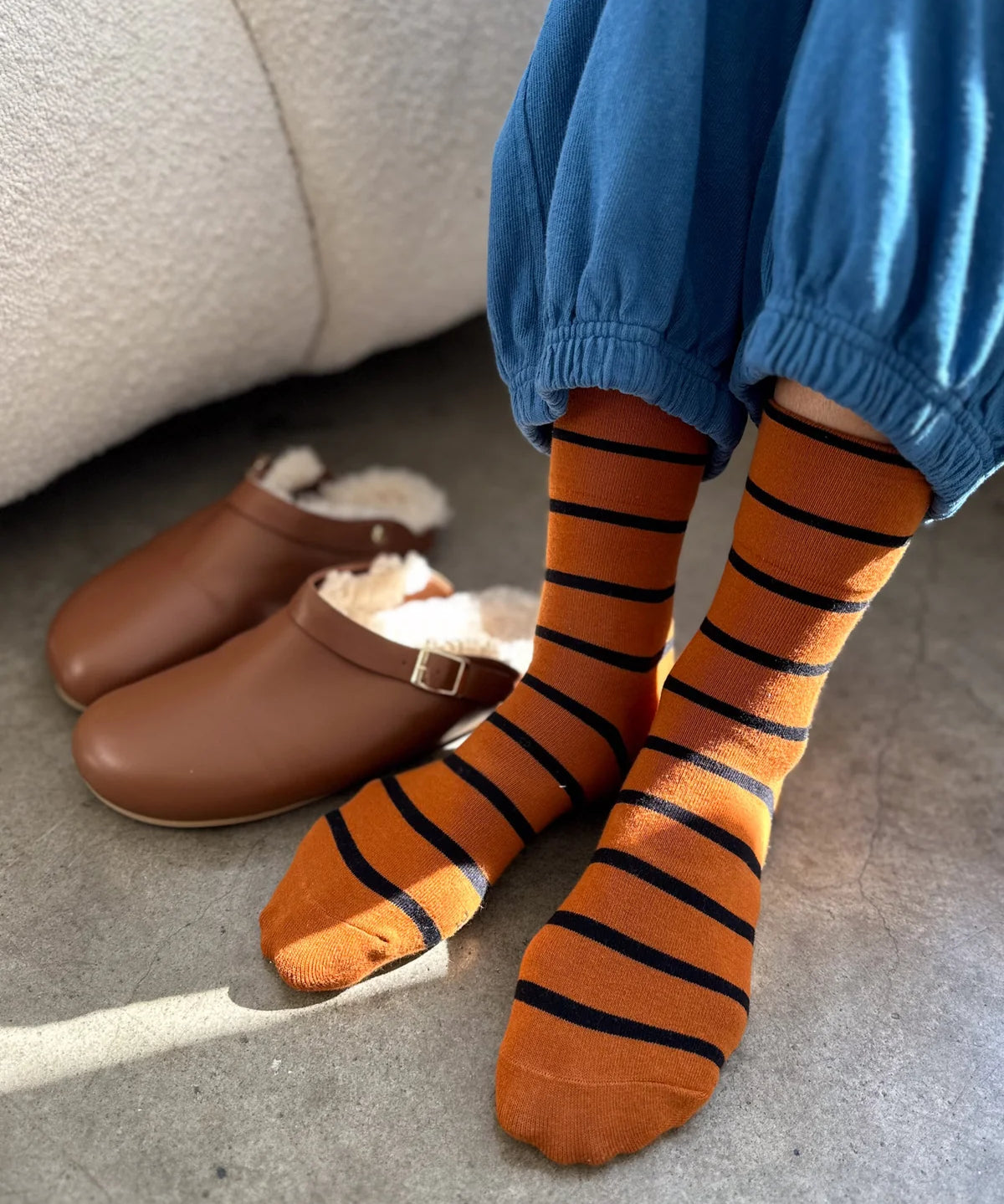 socks - wally - camel