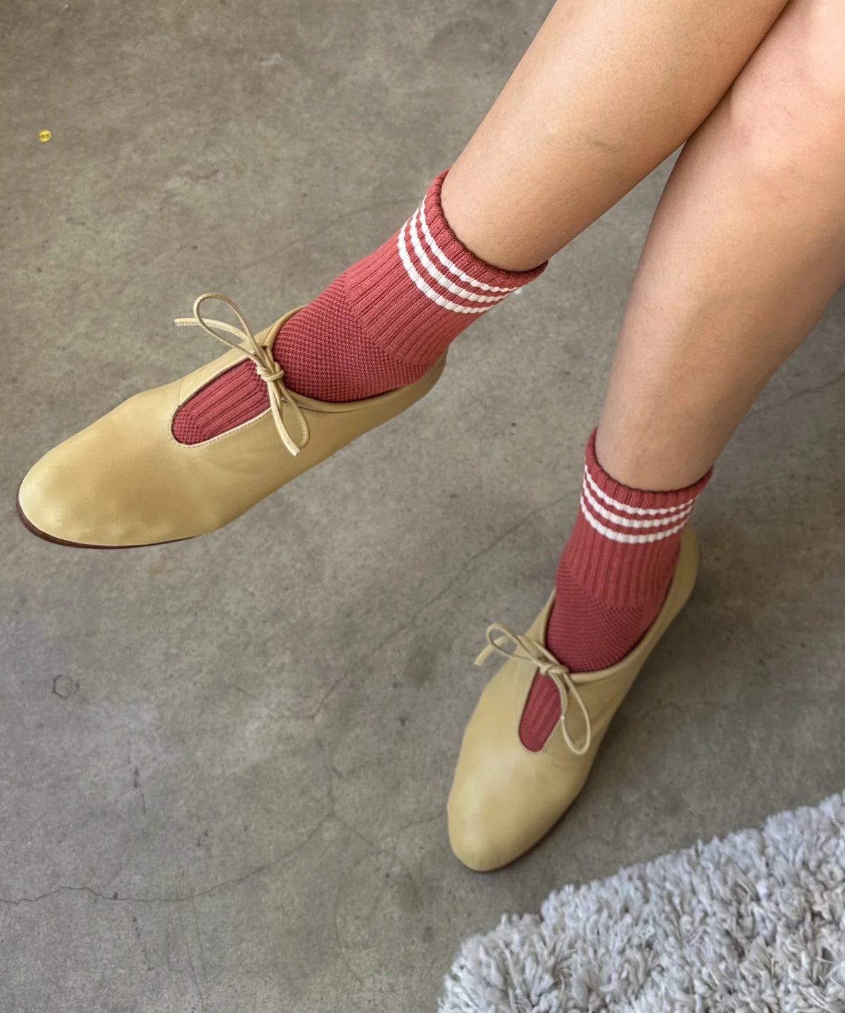 chaussettes - copine - terre cuite