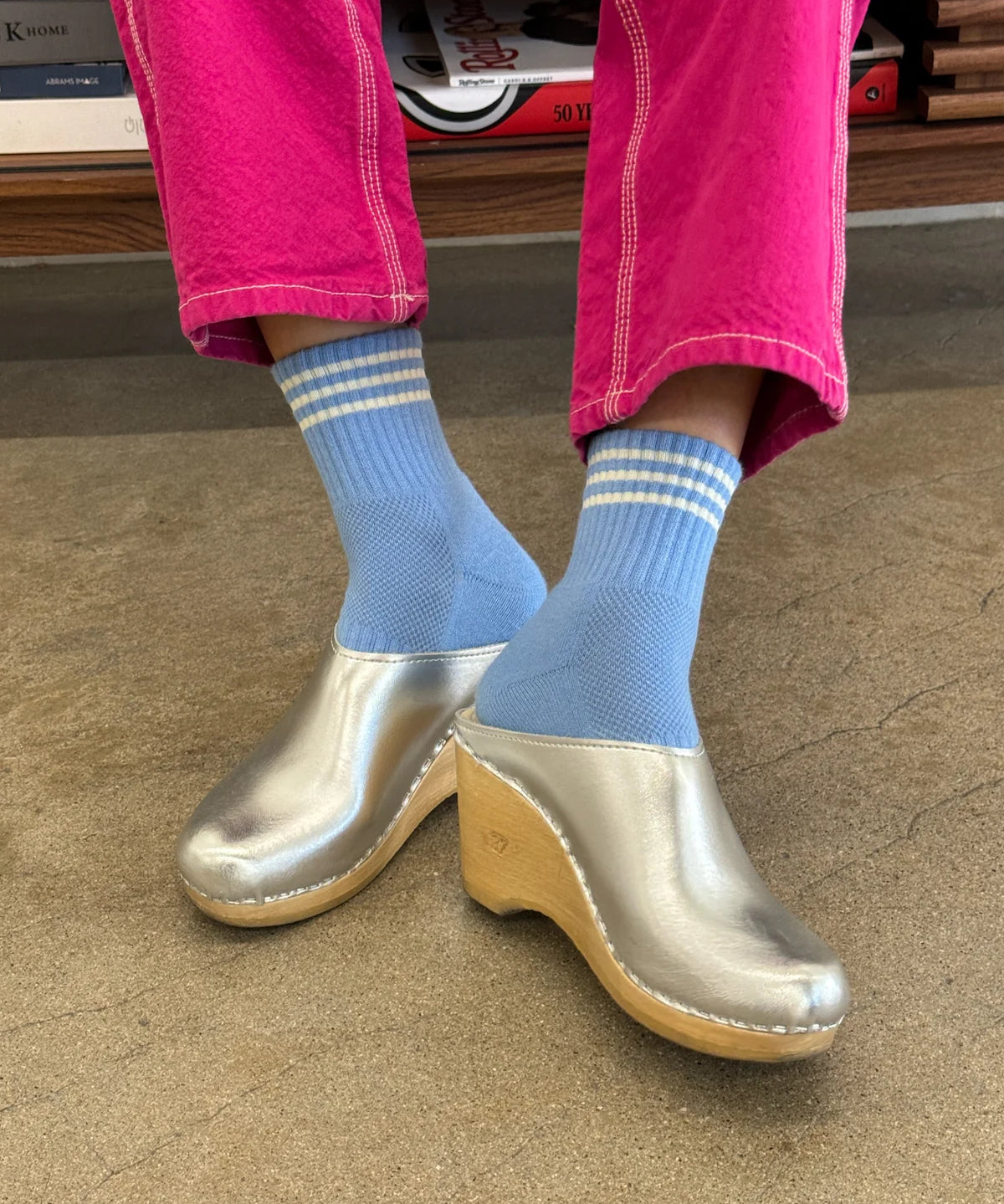 socks - girlfriend - parisian blue