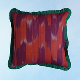 pillow - vintage kantha and ikat
