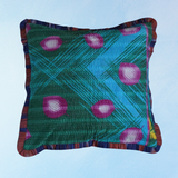 pillow - vintage kantha and ikat