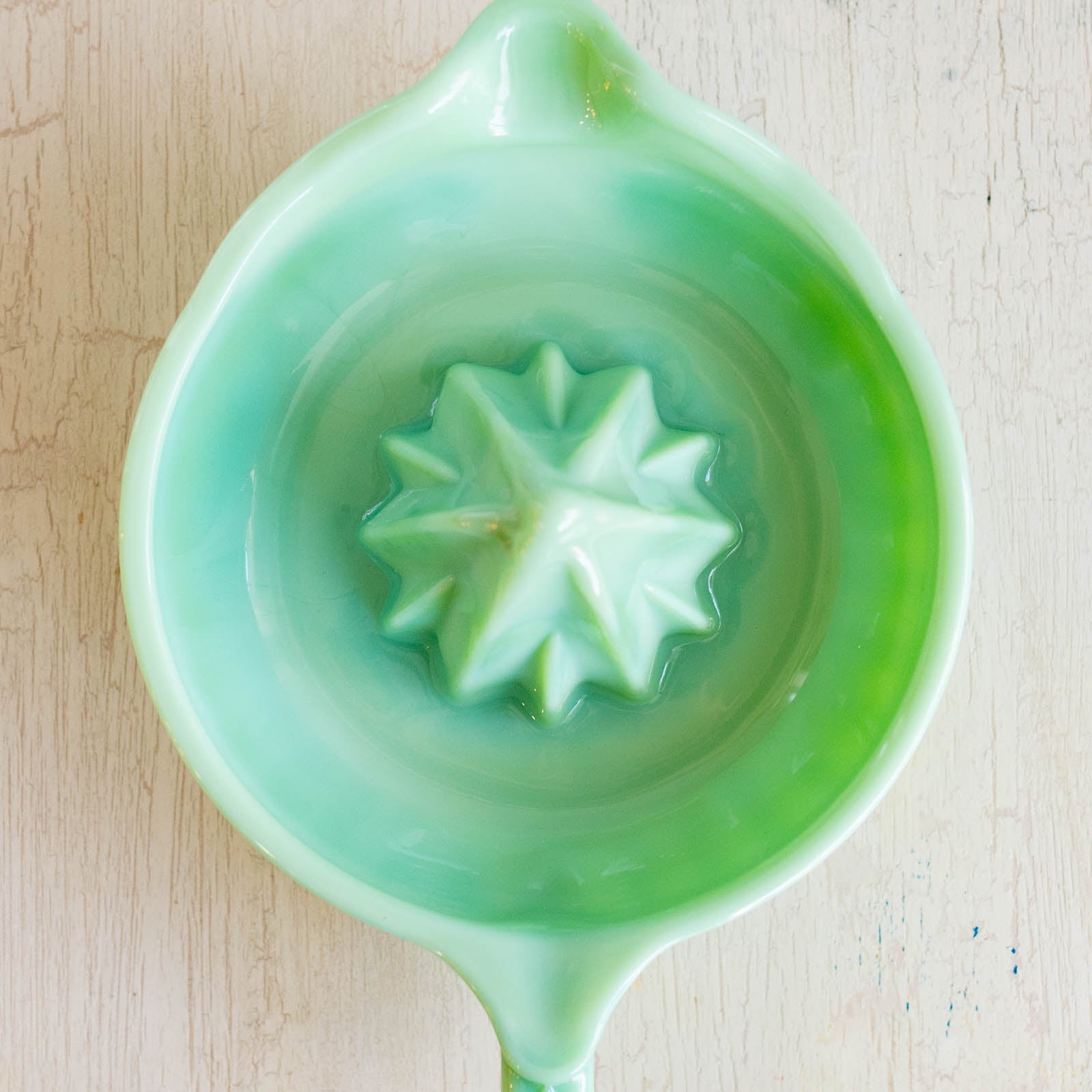 Jadeite lemon juicer from above