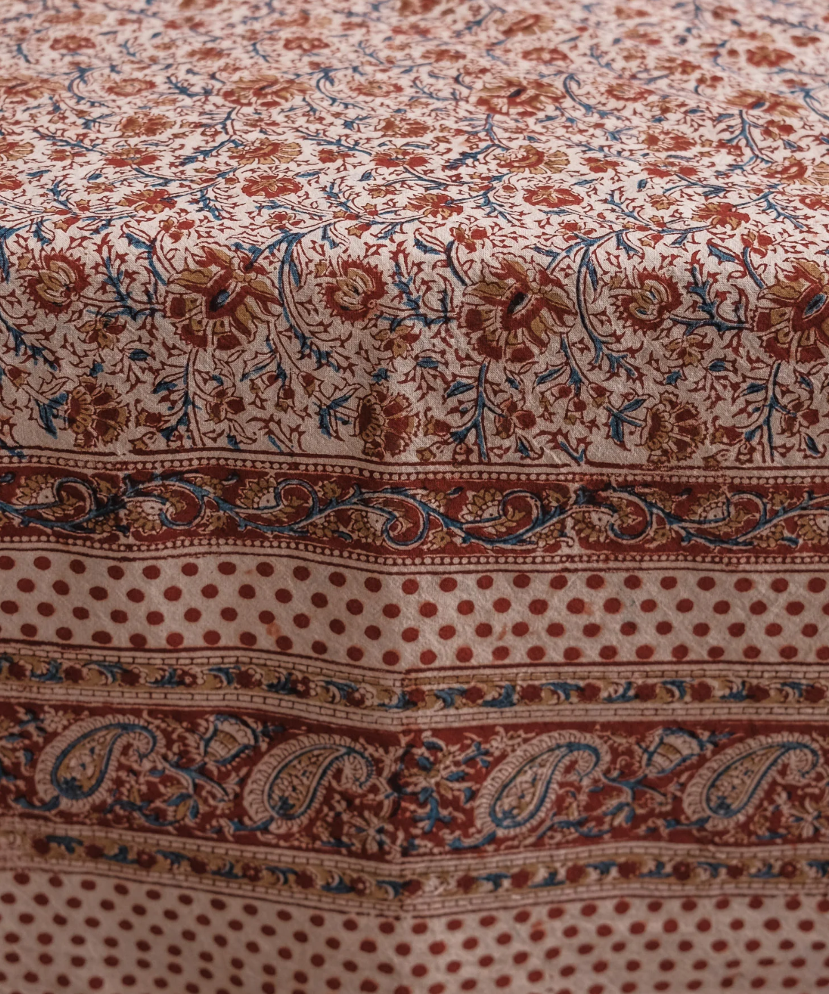 tablecloth - cotton kalamkari desert flower