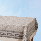tablecloth - cotton kalamkari moonlit fleur (two sizes)