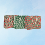 large gift bag - festive marbled