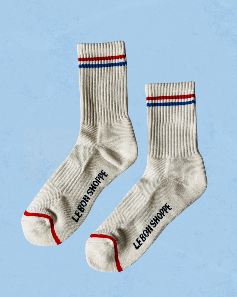 socks - boyfriend sport stripe