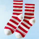 calcetines - wally - raya roja ancha