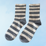 socks - wally - grey stripe