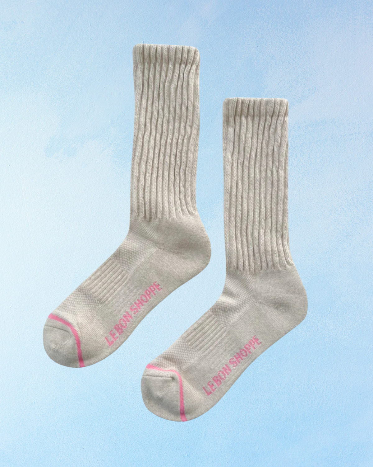 socks - ballet - oatmeal