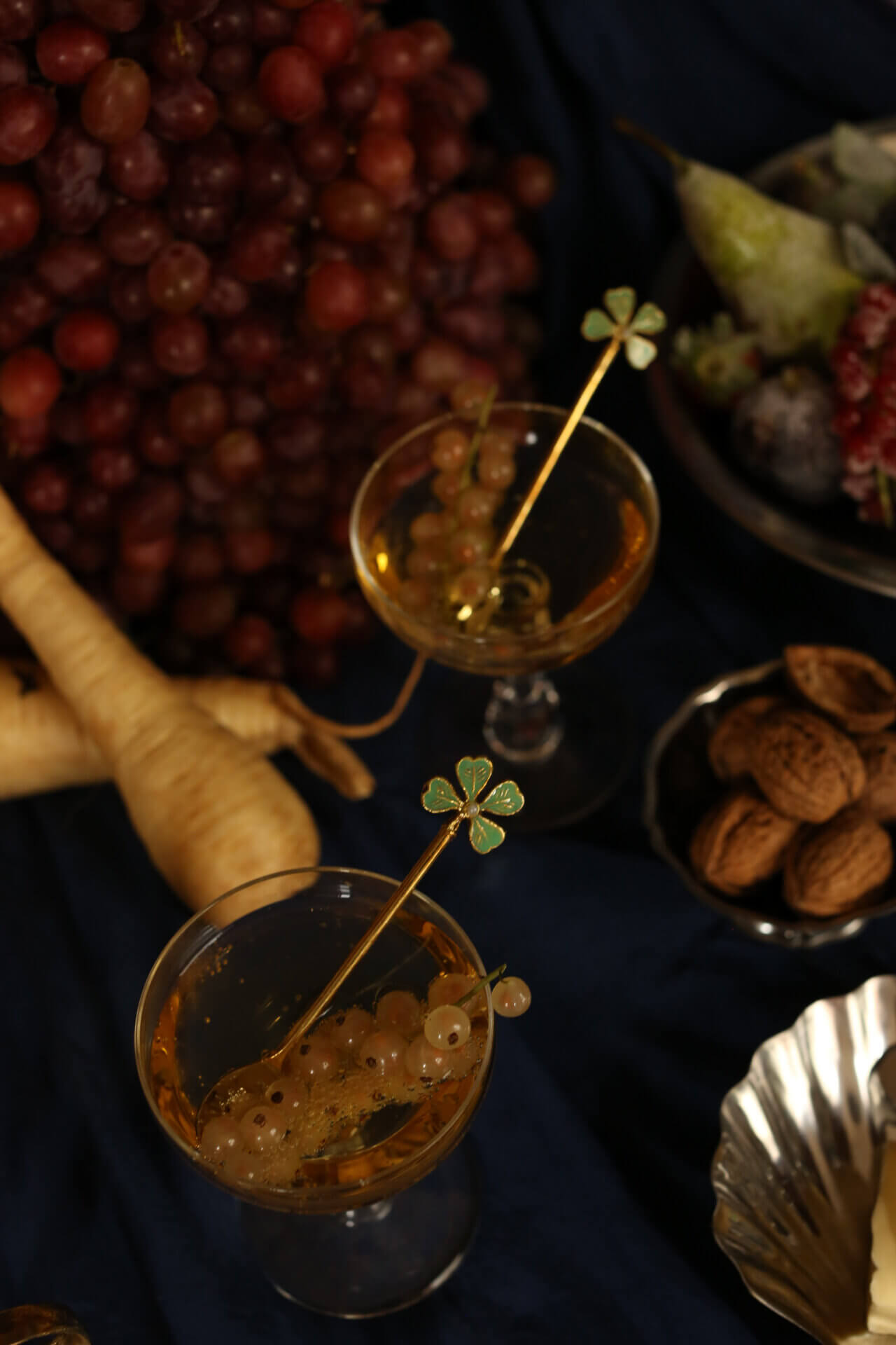 lucky clover teaspoon (set of two)