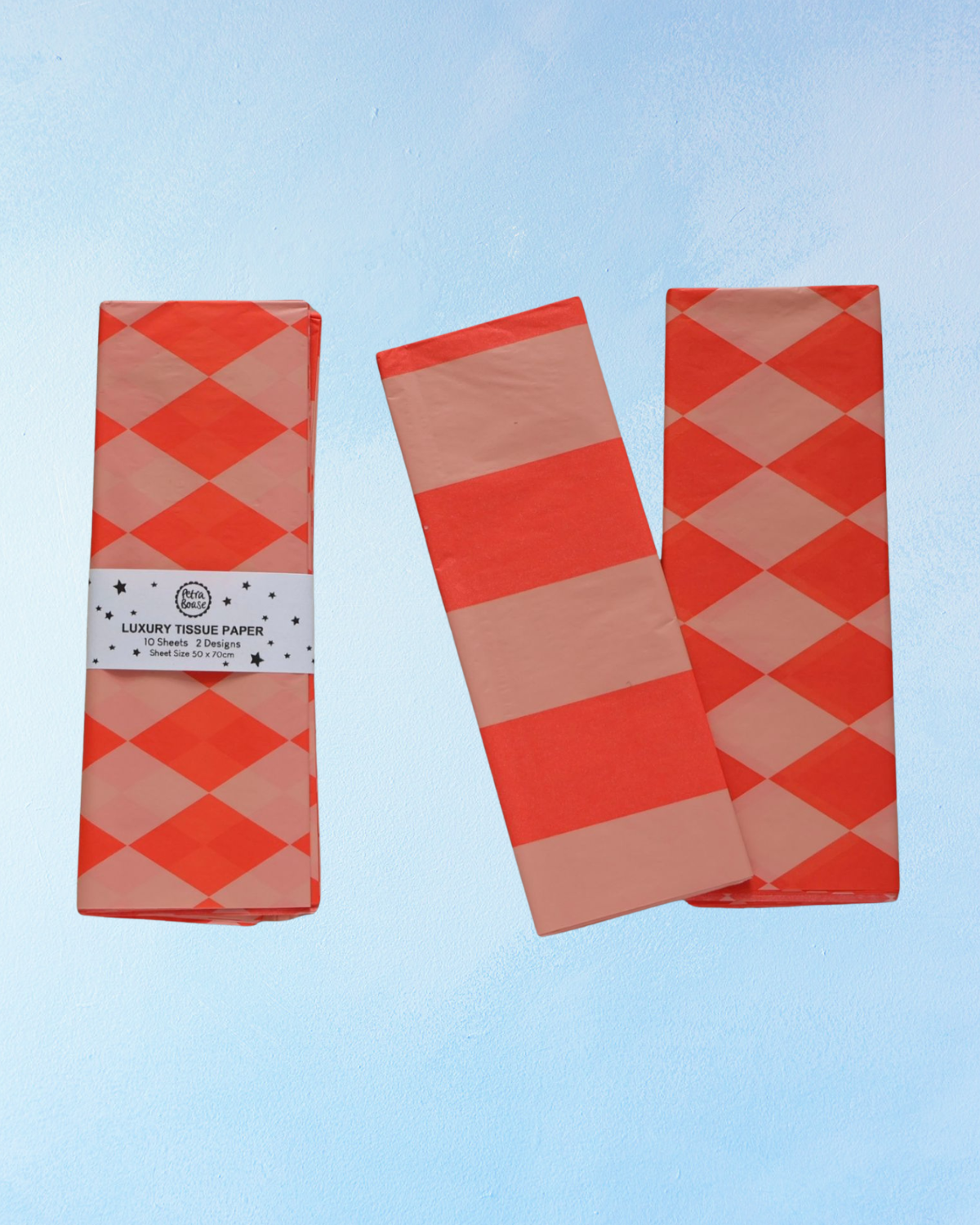 tissue paper - orange & peach