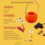 Dulces de Halloween: Taller de miniaturas