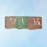 medium gift bag - festive marble