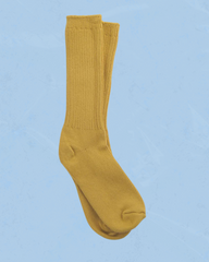 Okayok cotton socks in mustard yellow