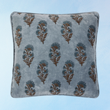 pillow - block-print vel mughal