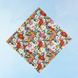 pocket square - liberty london: libby multi red