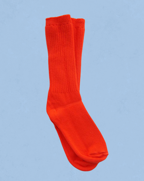 Okayok cotton socks in fire engine red