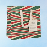 small gift bag - festive marble