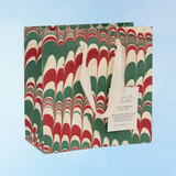 small gift bag - festive marble