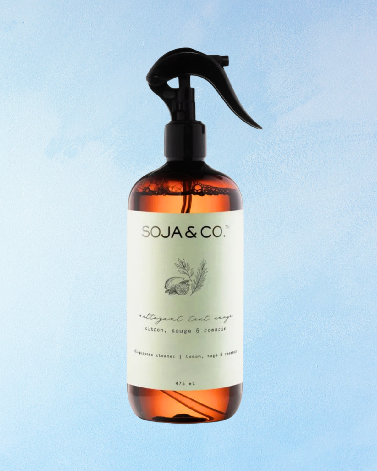 all purpose cleaner - lemon, sage, and rosemary