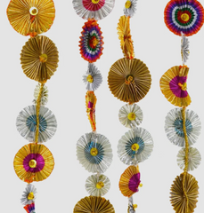 metallic pinwheel garland