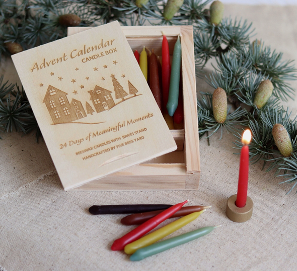 Advent Calendar candles for mindful moments