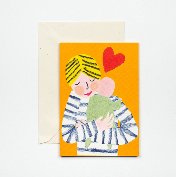 greeting card - new baby hug