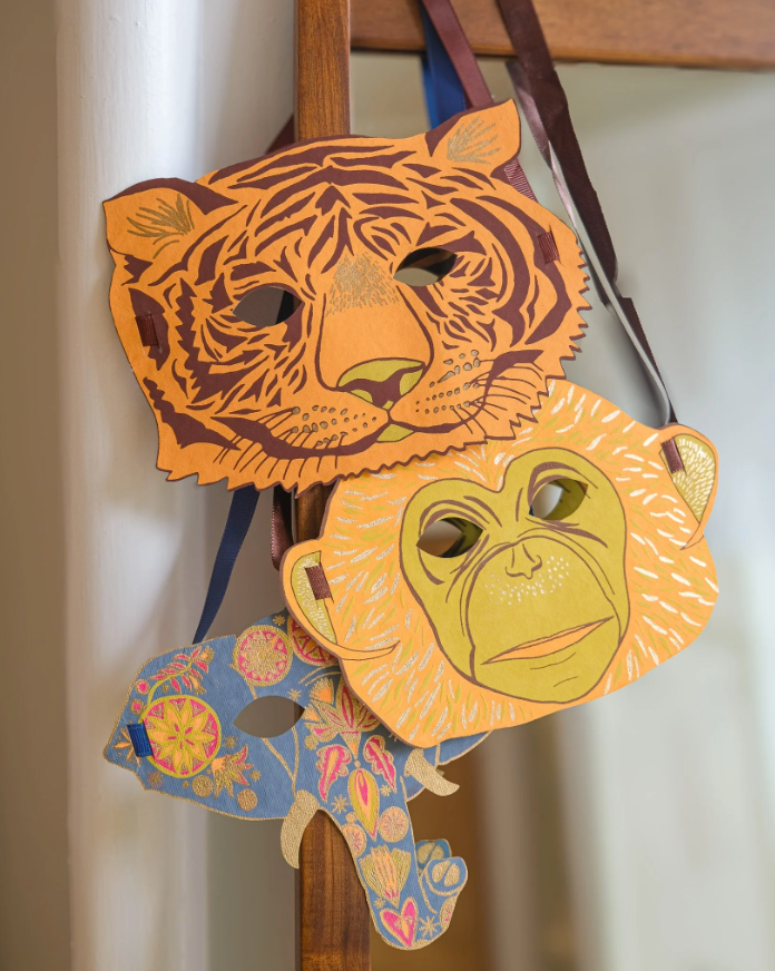 fancy paper animal masks