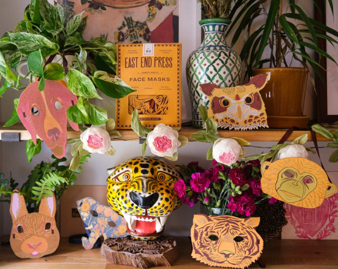 fancy paper animal masks