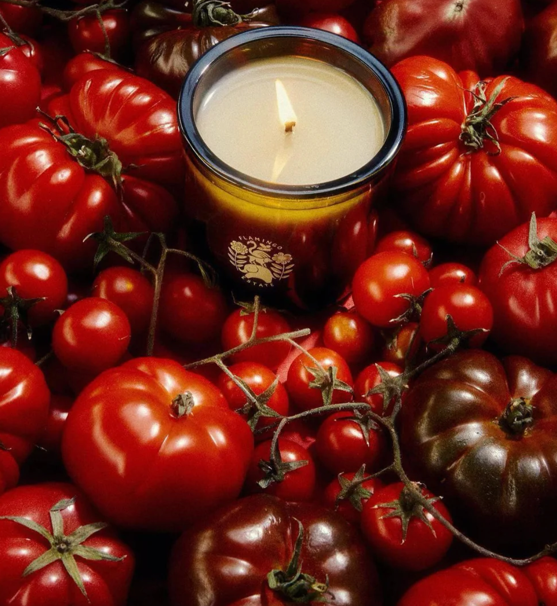 candle - flamingo estate roma heirloom tomato