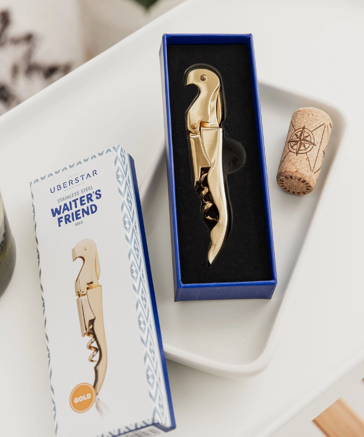 bottle opener - gold waiter's friend
