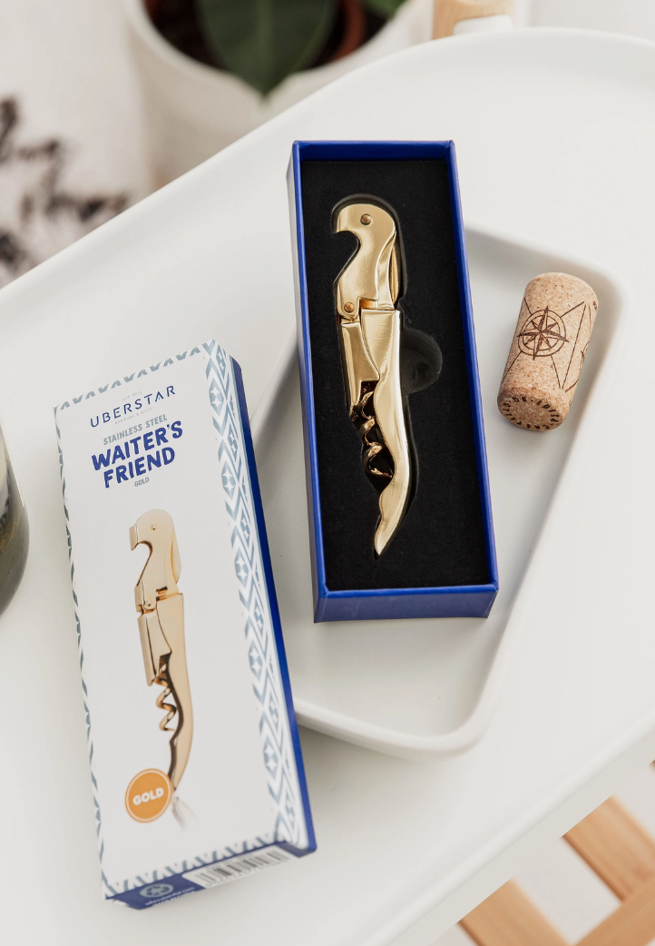 bottle opener - gold waiter's friend
