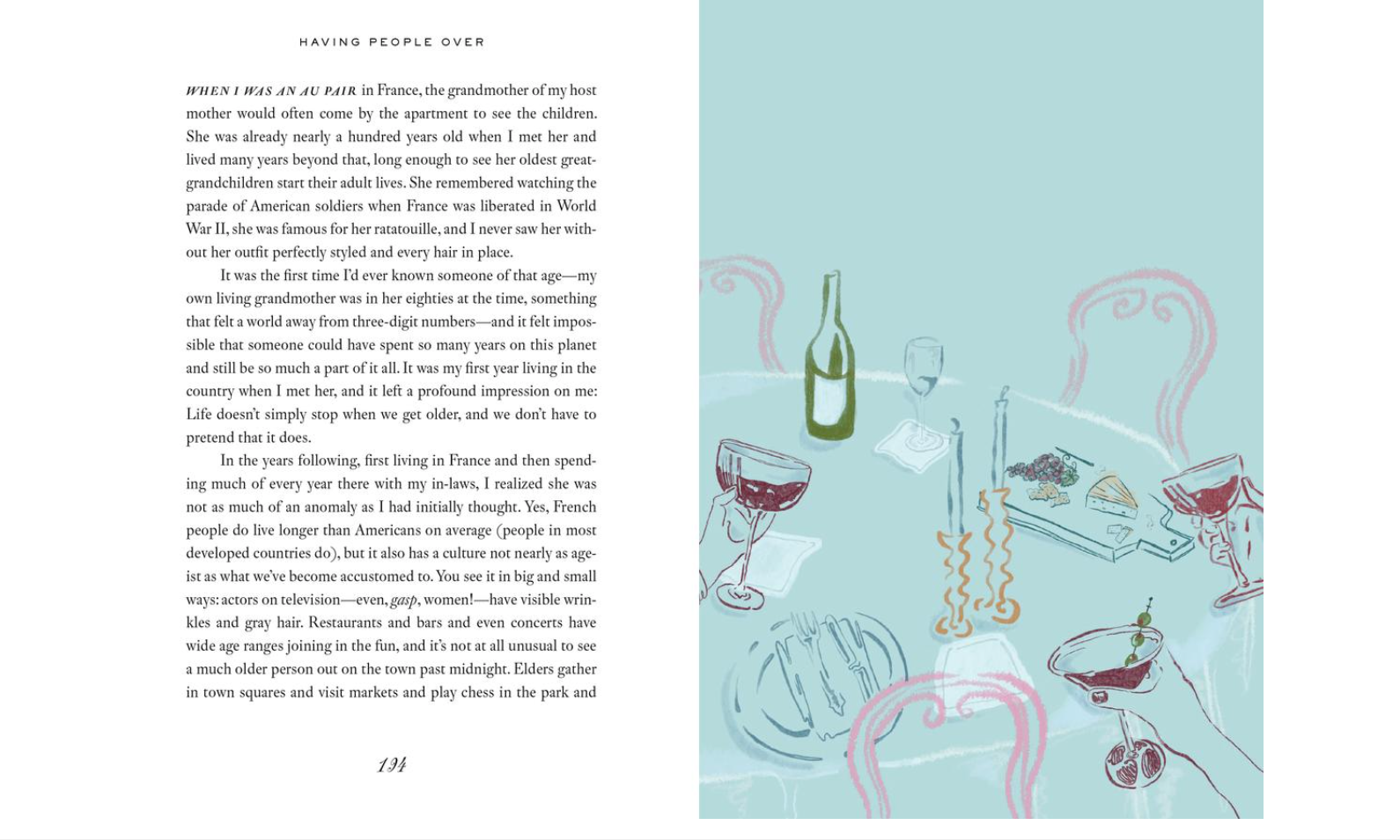 book - having people over