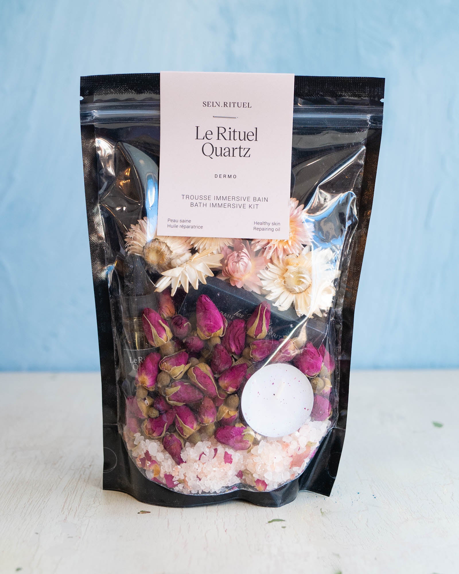 immersive bath kit by selv rituel in rituel quartz