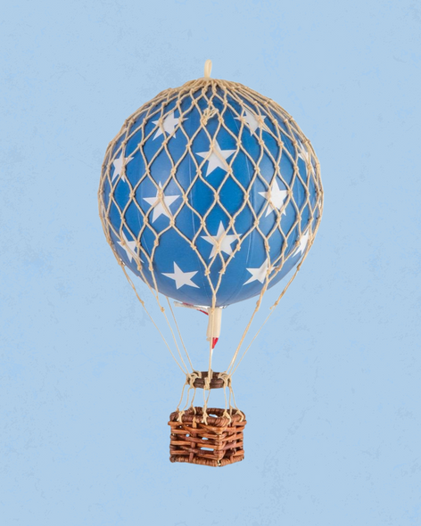 Small blue star decorative balloon