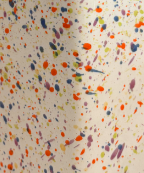 Distributeur d'huile en céramique - tache de carnaval