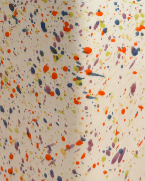 ceramic - splatter multicoloured oil dispenser