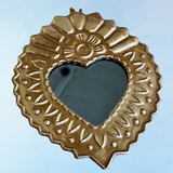 miroir - cœur immaculé de Marie en fer blanc suspendu