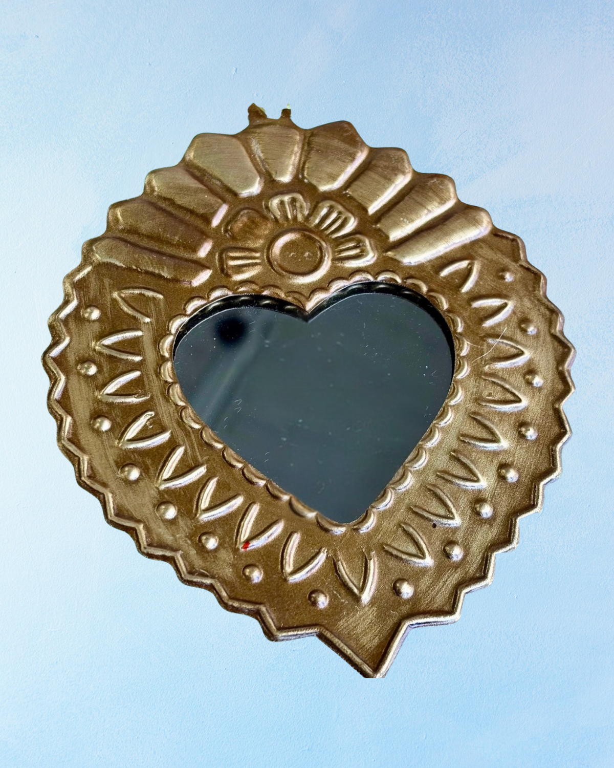 mirror - small tin heart (two styles)