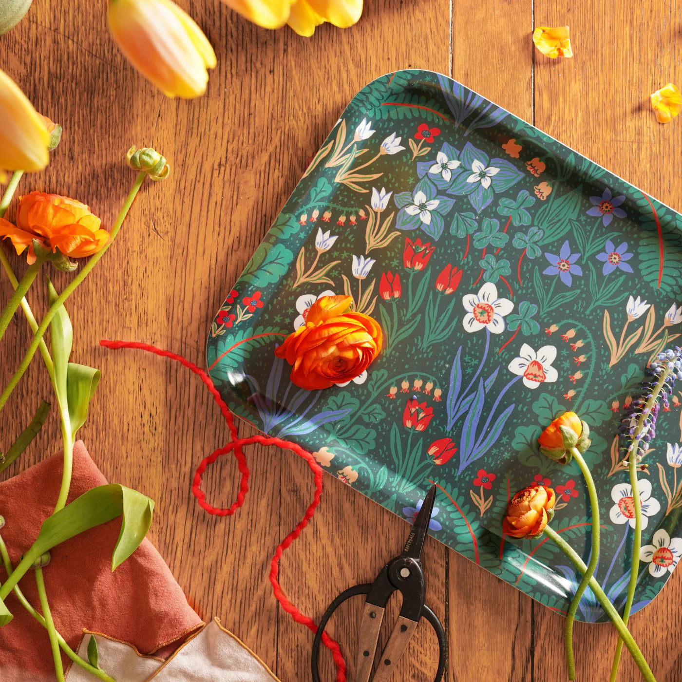 tray - little witch hazel floral