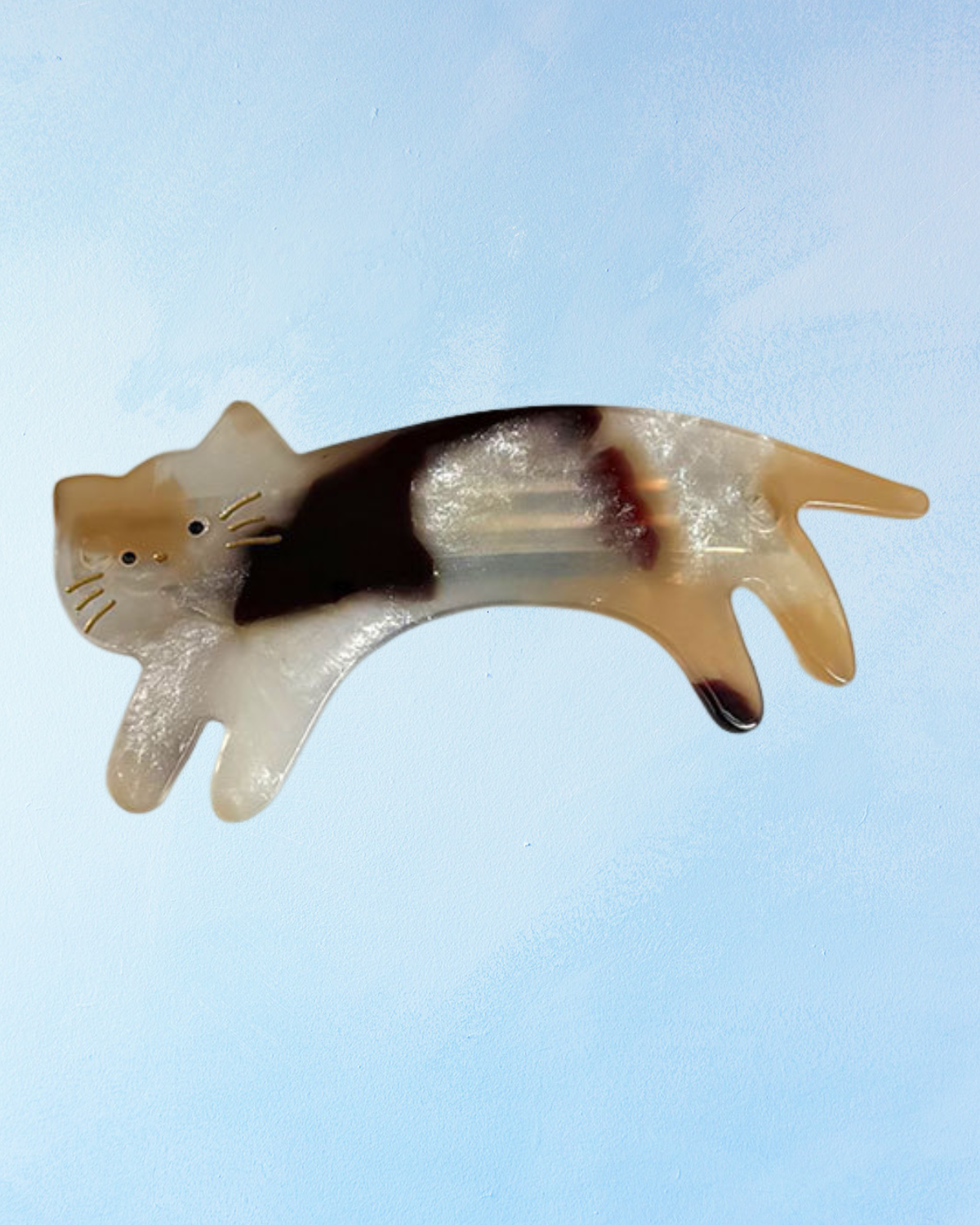 barrette/hair clip - kitty cat