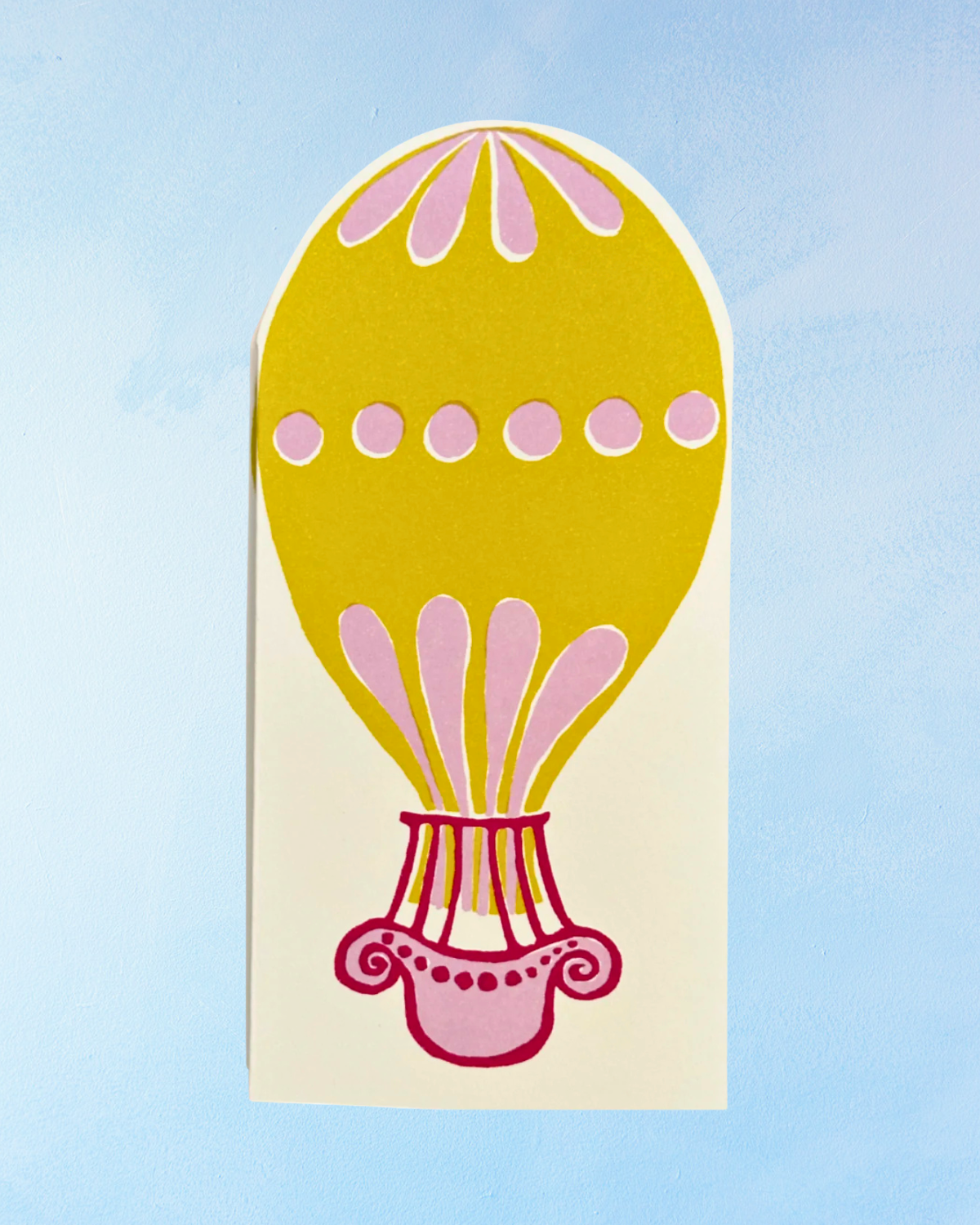 greeting card - hot air balloons concertina
