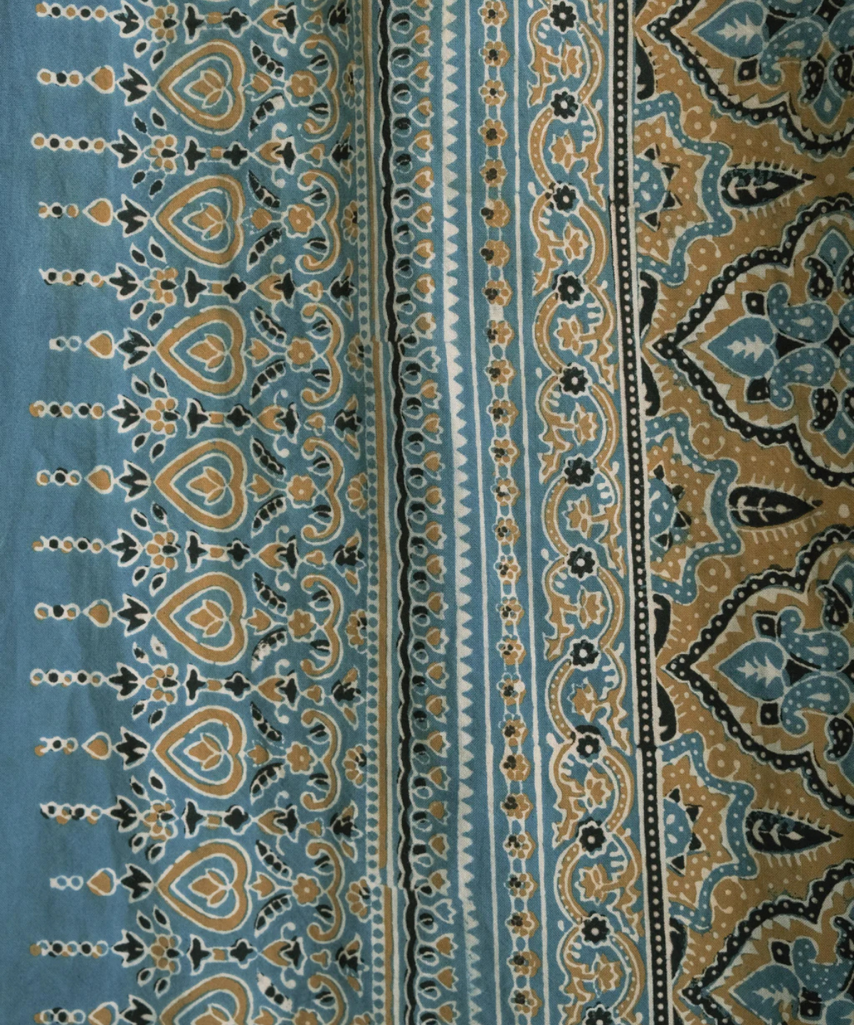 tablecloth - ajrakh golden sun