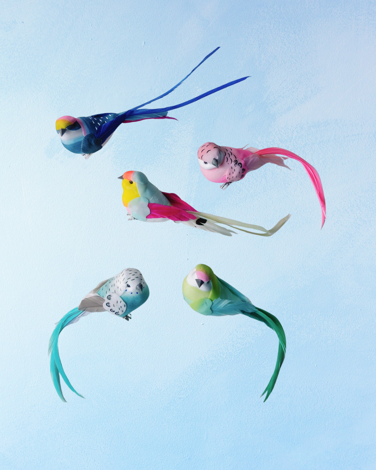 decoration - clip-on birds