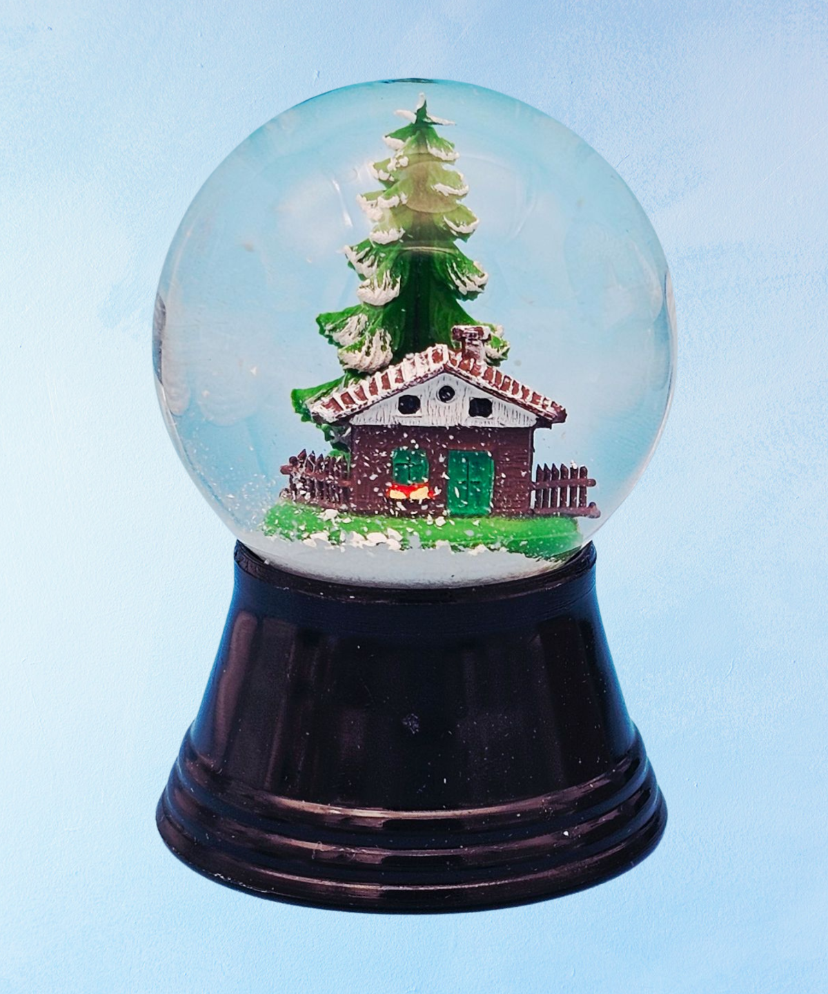 tiny snow globe - alpine retreat