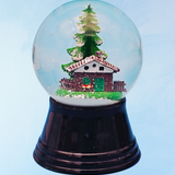 tiny snow globe - alpine retreat